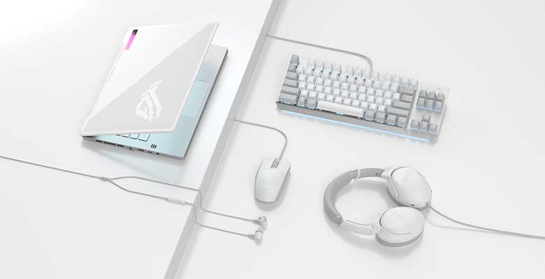 ASUS ROG anuncia los periféricos gaming Moonlight White