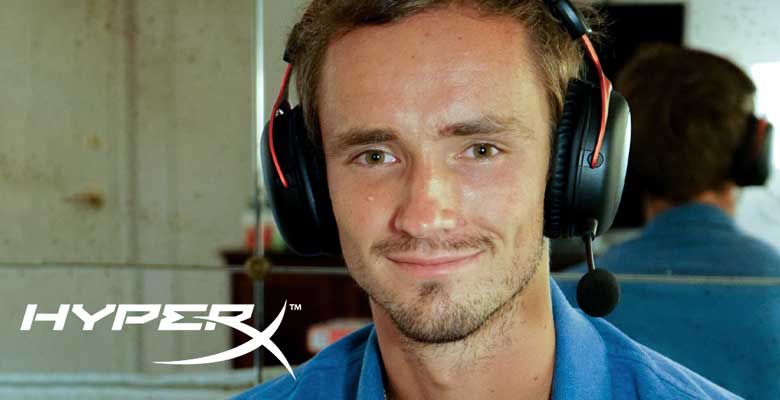 HyperX firma alianza con el tenista Daniil Medvedev