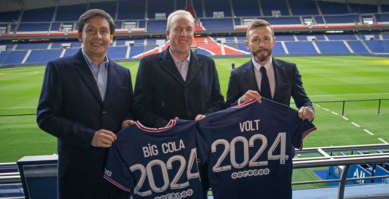 VOLT y Big Cola se convierten en socios del Paris Saint-Germain