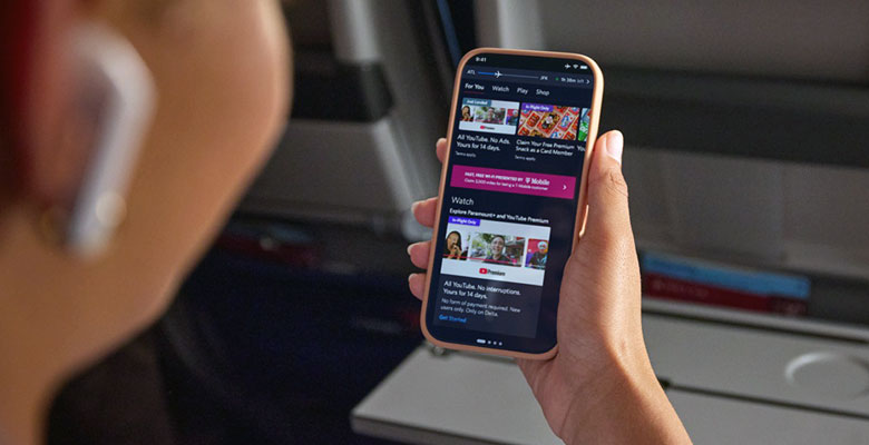 Delta da la bienvenida a bordo a YouTube y YouTube Premium